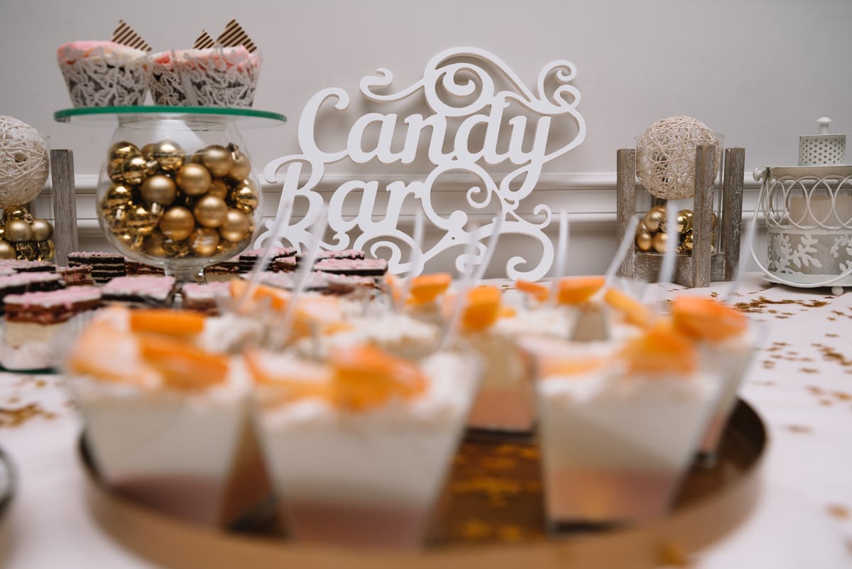 Hire candy cart — candy bar display with dessert and decoration for parties and events in Johannesburg, Sandton and Randburg